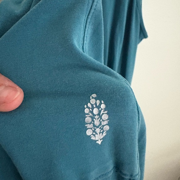 FPM by Free People Hotshot Onesie Blue Teal Jumpsuit Women’s XS NWOT *flaw - Picture 6 of 7